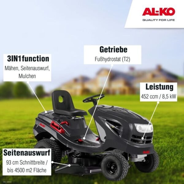 AL-KO Easy 15-93.2 HDS-A Rasentraktor – Bild 3