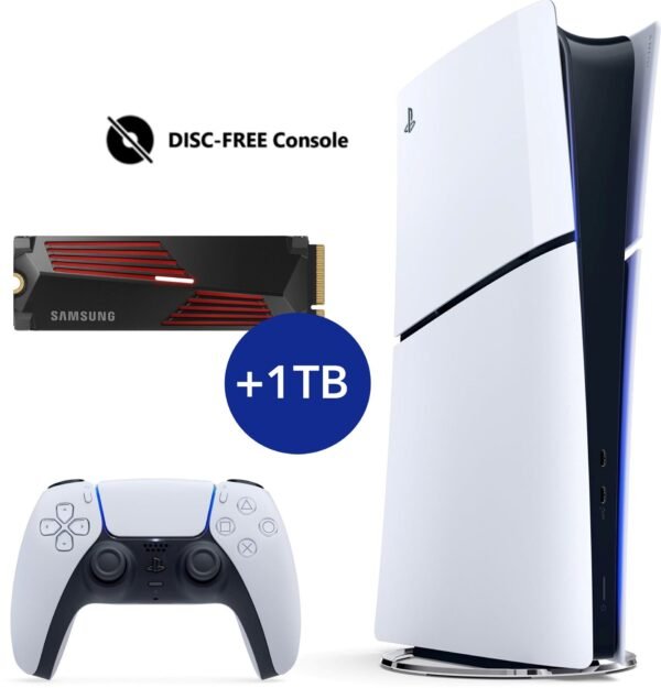 PlayStation 5 (Slim) Digital Edition + 1 TB SSD