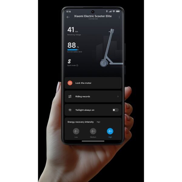 XIAOMI Scooter Elite E-Scooter (10 Zoll, Black) – Image 6