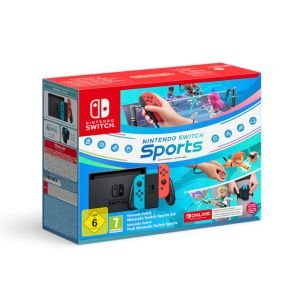 Nintendo Switch - Neon Red&Blue + Switch Sports + 12M NSO